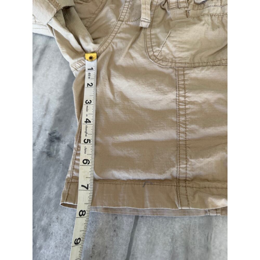 OP Vintage Y2K Tan Convertible Length Shorts Junior Size 1 Pull On - Picture 7 of 10